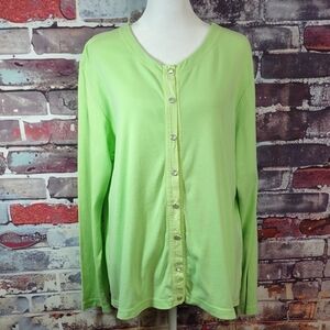 Fresh Produce Cotton Knit Snap Front Cardigan